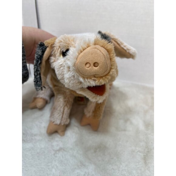 Folkmanis grunting Pig Hand Puppet Plush Toy - Picture 6 of 7